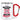 Muttertag ist vom 01.01. bis zum 31.12. – danke, Mama – Karabinerbecher 330 ml – Weiß/Rot – Ohne Deckel – Ansicht 1 #farbe_weiss-rot