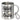 Ich brauche keine Therapie, ich muss einfach nur zum Camping – Edelstahlbecher 400 ml – Silber – Mit Karabiner – Ansicht 1 #farbe_silber