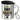 Traue keinem Chef, der heute noch keinen Kaffee hatte – Edelstahlbecher 400 ml – Silber – Mit Deckel und Karabiner – Ansicht 1 #farbe_silber