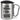 Ich habe zwei Titel: Mama und Oma – und ich rocke sie beide – Karabinerbecher 330 ml – Silber/Silber – Mit Deckel – Ansicht 1 #farbe_silber-silber
