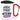 Hokus Pokus, Mittelfinger-Modus – Karabinerbecher 330 ml – Weiß/Rot – Mit Deckel – Ansicht 1 #farbe_weiss-rot