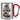 Hot Hotter Otter – Karabinerbecher 330 ml – Silber/Rot – Ohne Deckel – Ansicht 1 #farbe_silber-rot