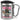 Anti-Stress Tasse für die Prüfungsphase – Karabinerbecher 330 ml – Silber/Silber – Mit Deckel – Ansicht 1 #farbe_silber-silber