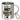 Traue keinem Arzt, der heute noch keinen Kaffee hatte – Edelstahlbecher 400 ml – Silber – Mit Karabiner – Ansicht 1 #farbe_silber