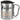 Kaffee, weil es für Spritz zu früh ist – Karabinerbecher 330 ml – Silber/Silber – Mit Deckel – Ansicht 1 #farbe_silber-silber