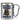 Anti-Stress Tasse fürs Angeln – Karabinerbecher 330 ml – Silber/Silber – Ohne Deckel – Ansicht 1 #farbe_silber-silber