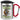 Anti-Stress Tasse für Dozenten – Karabinerbecher 330 ml – Silber/Rot – Mit Deckel – Ansicht 1 #farbe_silber-rot