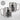 10 Jahre im Dienst – Jubiläum – Karabinerbecher 330 ml – Silber/Silber – Ohne Deckel – Ansicht 3 #farbe_silber-silber