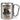 Anti-Stress Tasse für den Chef – Karabinerbecher 330 ml – Silber/Silber – Ohne Deckel – Ansicht 1 #farbe_silber-silber