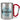 Lieblings-Partner – Karabinerbecher 330 ml – Silber/Rot – Ohne Deckel – Ansicht 1 #farbe_silber-rot