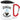 Espresso Patronum – Karabinerbecher 330 ml – Weiß/Rot – Mit Deckel – Ansicht 1 #farbe_weiss-rot