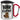 Bobr kurwa – Karabinerbecher 330 ml – Silber/Rot – Mit Deckel – Ansicht 1 #farbe_silber-rot
