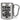 Ich habe gekocht – es gibt Kaffee – Karabinerbecher 330 ml – Silber/Silber – Ohne Deckel – Ansicht 1 #farbe_silber-silber