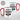 Kein Talent, nur Training – Pixel – Karabinerbecher 330 ml – Weiß/Rot – Ohne Deckel – Ansicht 3 #farbe_weiss-rot