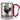 Talahuhn – Karabinerbecher 330 ml – Silber/Rot – Ohne Deckel – Ansicht 1 #farbe_silber-rot