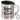 Lesen ist meine Therapie – Edelstahlbecher 400 ml – Silber – Mit Deckel und Karabiner – Ansicht 1 #farbe_silber