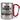 Ich bin Tierarzt, was ist deine Superkraft? – Karabinerbecher 330 ml – Silber/Rot – Ohne Deckel – Ansicht 1 #farbe_silber-rot