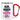 Ich verspreche, immer an deiner Seite zu sein – oder unter dir – Karabinerbecher 330 ml – Weiß/Rot – Ohne Deckel – Ansicht 1 #farbe_weiss-rot