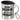 Ich bin Dozentin, was ist deine Superkraft? – Edelstahlbecher 400 ml – Silber – Mit Deckel und Karabiner – Ansicht 1 #farbe_silber