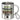 Traue keinem Abteilungsleiter, der heute noch keinen Kaffee hatte – Edelstahlbecher 400 ml – Silber – Mit Karabiner – Ansicht 1 #farbe_silber