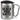 Du bist heißer als mein Kaffee – Karabinerbecher 330 ml – Silber/Silber – Mit Deckel – Ansicht 1 #farbe_silber-silber