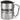 Ich atme ein – ich raste aus – Karabinerbecher 330 ml – Silber/Silber – Mit Deckel – Ansicht 1 #farbe_silber-silber