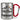 Gipfelbecher personalisiert mit Namen – Karabinerbecher 330 ml – Silber/Rot – Ohne Deckel – Ansicht 1 #farbe_silber-rot