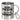 Ich bin Postbotin, was ist deine Superkraft? – Edelstahlbecher 400 ml – Silber – Mit Karabiner – Ansicht 1 #farbe_silber