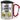 You complete me avocado – Karabinerbecher 330 ml – Silber/Rot – Mit Deckel – Ansicht 1 #farbe_silber-rot