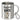 Psychisch am Ente – Edelstahlbecher 400 ml – Silber – Mit Karabiner – Ansicht 1 #farbe_silber
