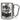 Mrs. Always Right – Karabinerbecher 330 ml – Silber/Silber – Ohne Deckel – Ansicht 1 #farbe_silber-silber