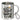 Meine Therapie heißt Wandern – Edelstahlbecher 400 ml – Silber – Mit Karabiner – Ansicht 1 #farbe_silber