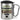 Traue keiner Krankenschwester, die heute noch keinen Kaffee hatte – Karabinerbecher 330 ml – Silber/Silber – Mit Deckel – Ansicht 1 #farbe_silber-silber