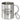 Gib mir den Glühwein und niemand wird verletzt – Edelstahlbecher 400 ml – Silber – Mit Karabiner – Ansicht 1 #farbe_silber