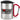 I love hot moms – Karabinerbecher 330 ml – Silber/Rot – Mit Deckel – Ansicht 1 #farbe_silber-rot