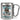 Anti-Stress Tasse für Zahnärzte – Karabinerbecher 330 ml – Silber/Silber – Ohne Deckel – Ansicht 1 #farbe_silber-silber