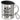 Ich brauche keine Therapie, ich muss einfach nur campen – Edelstahlbecher 400 ml – Silber – Mit Deckel und Karabiner – Ansicht 1 #farbe_silber