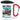 Anti-Stress Tasse für Grafikdesigner – Karabinerbecher 330 ml – Weiß/Rot – Mit Deckel – Ansicht 1 #farbe_weiss-rot