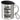 Ich habe zwei Titel: Mama und Oma – und ich rocke sie beide – Edelstahlbecher 400 ml – Silber – Mit Deckel und Karabiner – Ansicht 1 #farbe_silber