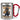 Anti-Stress Tasse für Paketboten – Karabinerbecher 330 ml – Silber/Rot – Ohne Deckel – Ansicht 1 #farbe_silber-rot