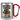 Anti-Stress Tasse für Hundeeltern – Karabinerbecher 330 ml – Silber/Rot – Ohne Deckel – Ansicht 1 #farbe_silber-rot