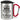 Lieber 1000 Sterne am Himmel als 5 Sterne im Hotel – Karabinerbecher 330 ml – Silber/Rot – Mit Deckel – Ansicht 1 #farbe_silber-rot