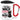 Ich bin wach – Karabinerbecher 330 ml – Weiß/Rot – Mit Deckel – Ansicht 1 #farbe_weiss-rot