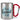 Lieblings-Freund – Karabinerbecher 330 ml – Silber/Rot – Ohne Deckel – Ansicht 1 #farbe_silber-rot
