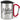 Holla, die Weinfee – Karabinerbecher 330 ml – Silber/Rot – Mit Deckel – Ansicht 1 #farbe_silber-rot