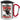 Anti-Stress Tasse für Handballer – Karabinerbecher 330 ml – Silber/Rot – Mit Deckel – Ansicht 1 #farbe_silber-rot