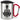 So sieht der beste Erzieher der Welt aus! – Karabinerbecher 330 ml – Silber/Rot – Mit Deckel – Ansicht 1 #farbe_silber-rot