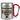 Traue keinem Content Creator, der heute noch keinen Kaffee hatte – Karabinerbecher 330 ml – Silber/Rot – Ohne Deckel – Ansicht 1 #farbe_silber-rot