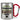 Traue keiner Steuerberaterin, die heute noch keinen Kaffee hatte – Karabinerbecher 330 ml – Silber/Rot – Ohne Deckel – Ansicht 1 #farbe_silber-rot