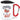 Cheers to 40! – Karabinerbecher 330 ml – Weiß/Rot – Mit Deckel – Ansicht 1 #farbe_weiss-rot